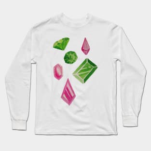 Emeralds and ruby gems Long Sleeve T-Shirt